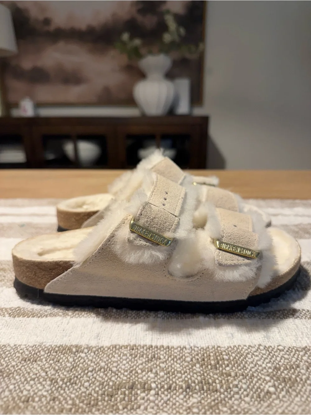 Birkenstock Cozy Arizona White Size 36